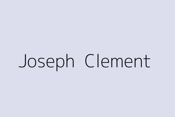 Joseph  Clement